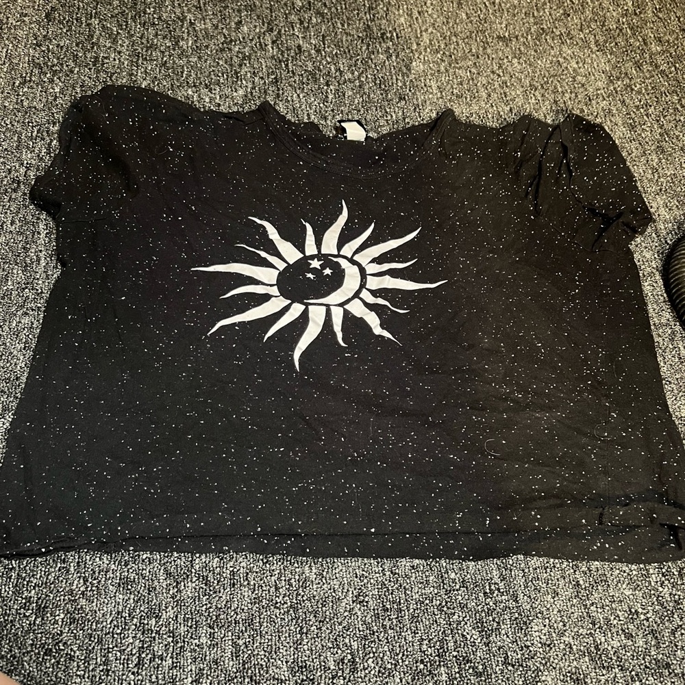 Black crop top